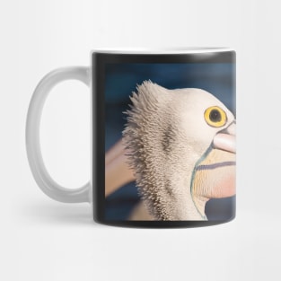 Pelican Portrait, Golden Beach Caloundra Mug